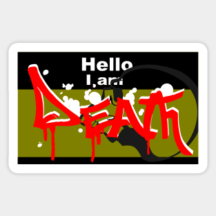 hi i am death Sticker